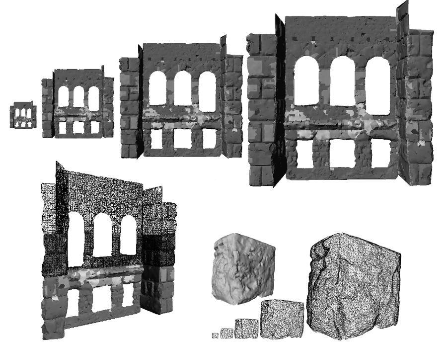 Roman amphitheater 3d reconstruction