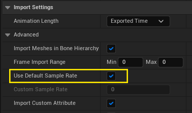 Fix using Use Default Sample Rate