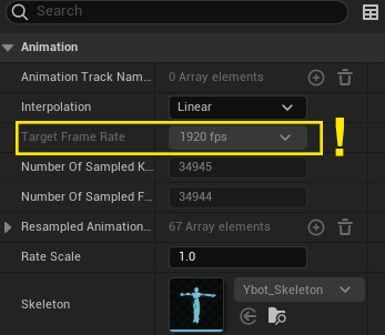 UE5 Animation Sample Rate issue