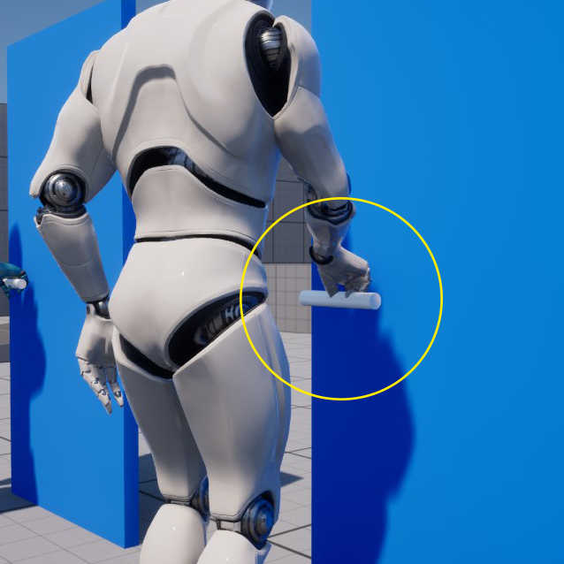 Retargeted animation with the UE4 Mannequin's hand being out of place