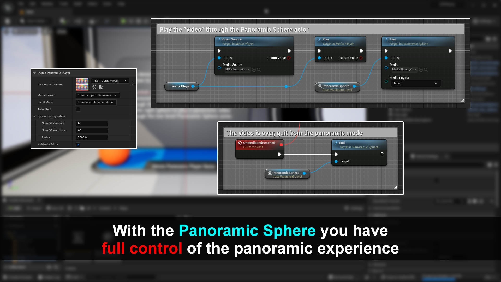 Using the API, you have always total control of your panoramic experience